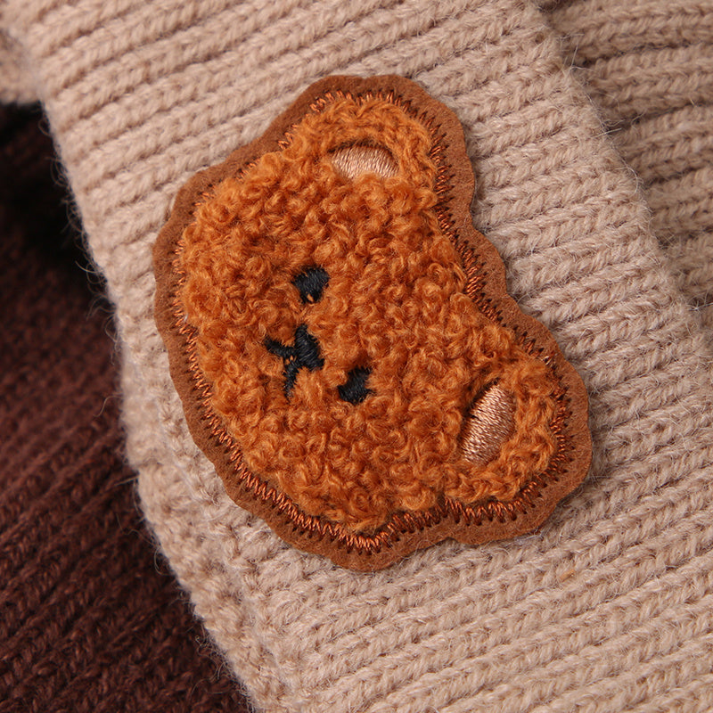 Cute Bear Ear Youngsters Beanie Cap - Cozy Knitted Winter Hat for Youngsters :)