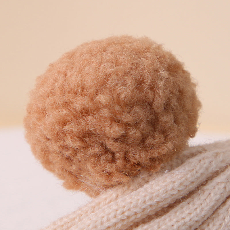 Cute Bear Ear Youngsters Beanie Cap - Cozy Knitted Winter Hat for Youngsters :)