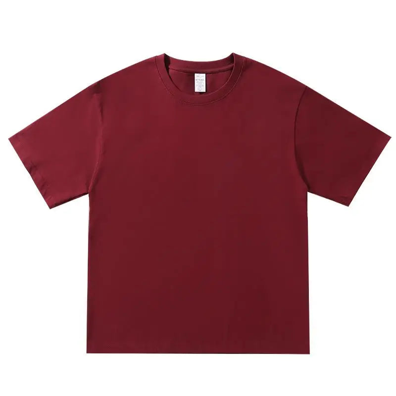 Oversized Summer T shirts for Women Men Brown Casual Female Korean Streetwear Tees Unisex Basic Solid Young Cool T