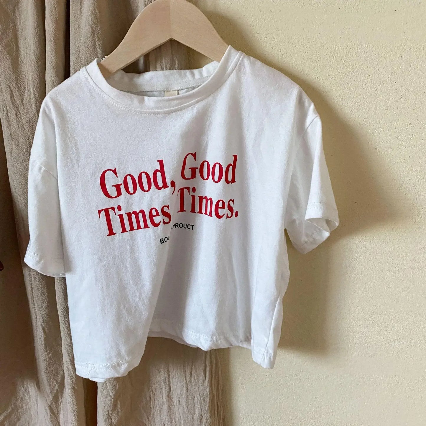 Oversized Letter Print T-shirt Cotton Loose Short Sleeve Tees Kid Casual Tops Toddler Clothes