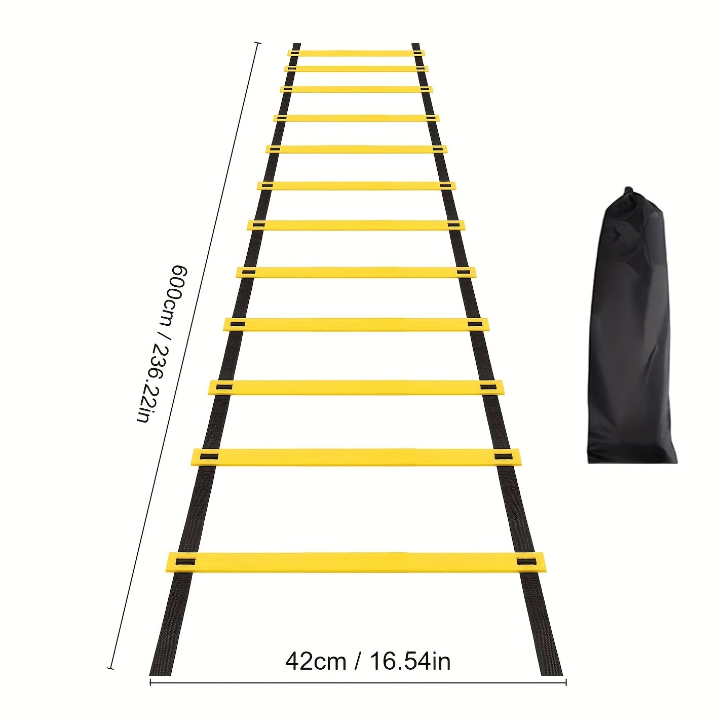 Agility Ladder With Storage Bag Speed Training Equipment