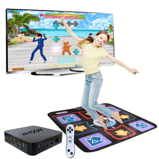 Dance Mat Electric HD TV Dancing Step Pad With 20+Games, 200+Songs, Fitness, And 2.4G Wireless Handle, MTV& Cartoon Multi Mode, Anti-Slip, Gift, Christmas Gifts, Halloween Gifts