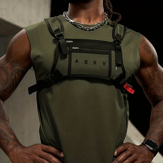 Versatile, Durable Sports Chest Rig – Water-Resistant, Zip-Secure, Lightweight Adventure & Fitness Bag